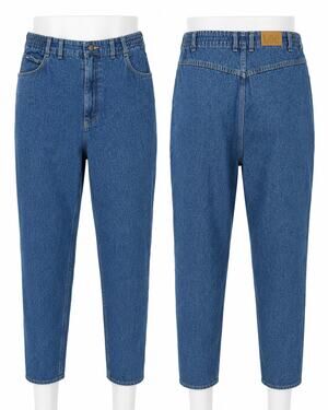 Vintage Lee Bare Back Mom Jeans High Rise Tapered Elastic Waist Womens 20W